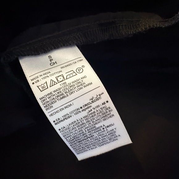 Two-Pack Old Navy Long-Sleeve Shirt Dress Sz S Black & Sz SP Cherry Bark Stripe - Picture 5 of 14